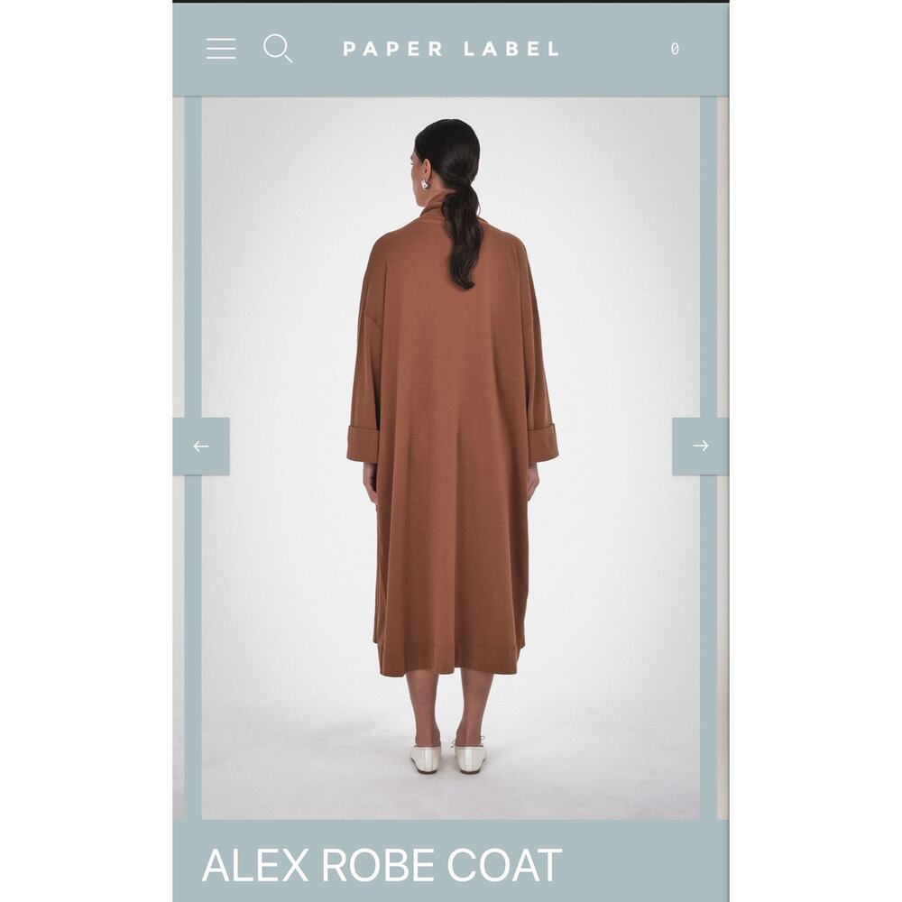 Paper Label Alex Robe Coat - Picture 2 of 7